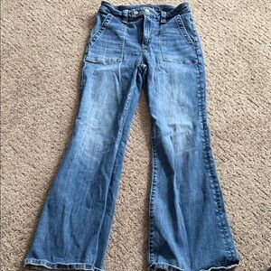 American Eagle Outfitters Flare Blue Jeans